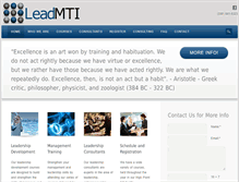 Tablet Screenshot of leadershipandmanagementtraininginstitute.com